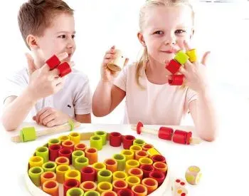 Ინტერაქციული სათამაშო ბამბუკის ბეჭდებით Hape E5557 თბილისი