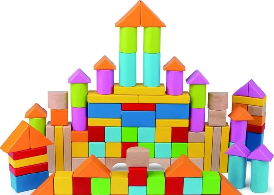 Კუბიკების ნაკრები 101pcs Wonderful Blocks Hape E8247 თბილისი