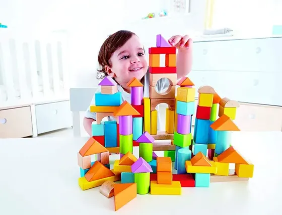 Კუბიკების ნაკრები 101pcs Wonderful Blocks Hape E8247 თბილისი