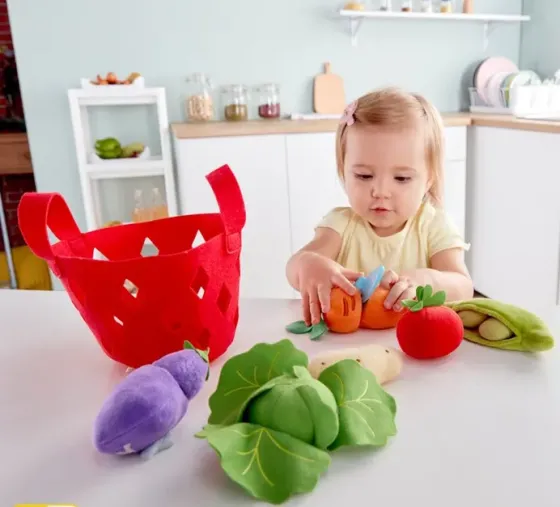 Ბოსტნეულის კალათი Toddler Vegetable Basket Hape E3167 თბილისი