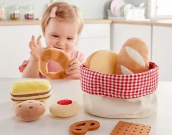 Სათამაშო პურის კალათი Toddler Bread Basket Hape E3168 თბილისი