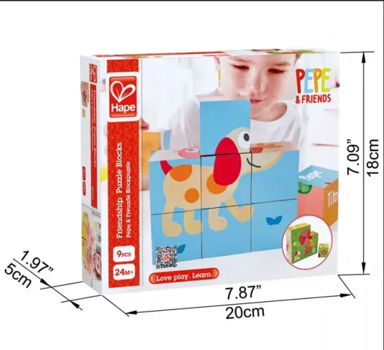 Პეპე და მისი მეგობრები Friendship Puzzle Blocks თბილისი