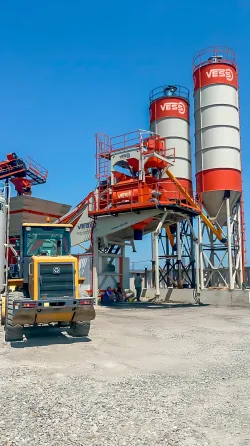 Vess 120 mobile concrete batching plant Tbilisi
