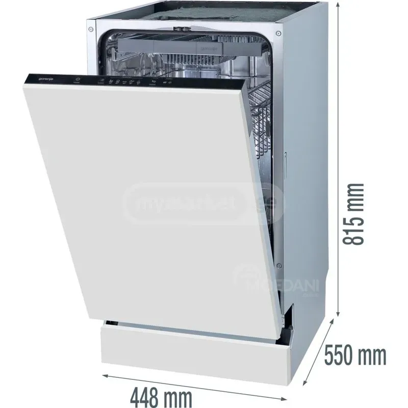 Იყიდება ჩასაშენებელი ჭურჭლის სარეცხი მანქანა Gorenje Gv520E1 თბილისი - photo 3