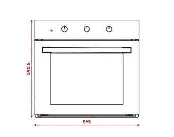 Ჩასაშენებელი ღუმელი B66-SF2 (MT) Magic Glass თბილისი