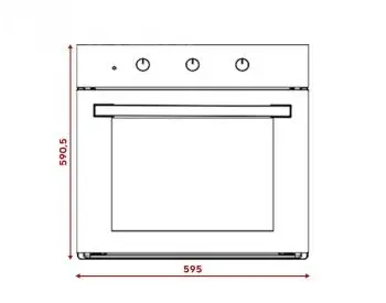 Ჩასაშენებელი ღუმელი B66-SF2 (MT) Magic Glass თბილისი - photo 2