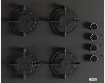 Ჩასაშენებელი ქურა EBG C6-40Bf Magic Glass თბილისი