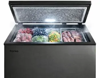 Საყინულე მაცივარი Franko FCF-142Dsg გამოიყენება როგორც ჰორიზონტალური საყინულე და გთავაზობთ 137 ლიტრი თბილისი