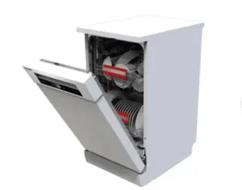 The Toshiba dishwasher features a modern and practical design. Tbilisi