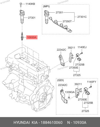 Hyundai-ს სანთელი 18846 10060 თბილისი