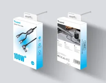 Trusmi Type-C+C TO C+L PVC+Aluminum Alloy Braided Cable Blac თბილისი