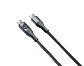 Კაბელი Trusmi 60W C TO C Digital Fast Charging Braided Cable Black თბილისი