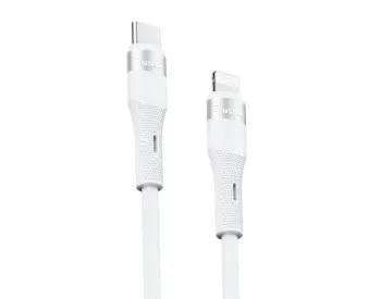 Მობილურის კაბელი გადამყვანი Trusmi 20W C to L Silicone Cable White 2M Ca34-01 თბილისი
