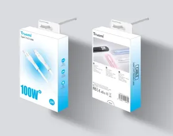 Trusmi 100W C to C Silicone Cable Blue 1M Ca34-078 თბილისი