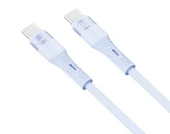 Trusmi 100W C to C Silicone Cable Blue 1M Ca34-078 თბილისი