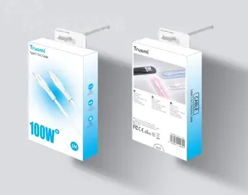 Trusmi 100W C to C Silicone Cable Blue 1M Ca34-078 თბილისი - photo 2