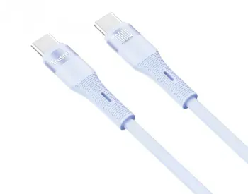 Trusmi 100W C to C Silicone Cable Blue 1M Ca34-078 თბილისი - photo 1