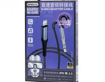 Remax Soundy Series Audio Adapter Cable RC-C015i Tarnish თბილისი - photo 2