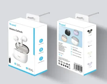 Trusmi Semi-In-Ear Wireless Earphone Colorful Series White c თბილისი