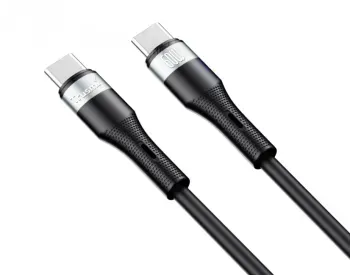 Trusmi 60W C to C Silicone Cable Black 1M Ca34-072 თბილისი - photo 1