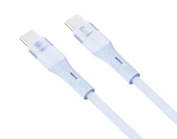 Trusmi 60W C to C Silicone Cable Blue 1M Ca34-070 თბილისი