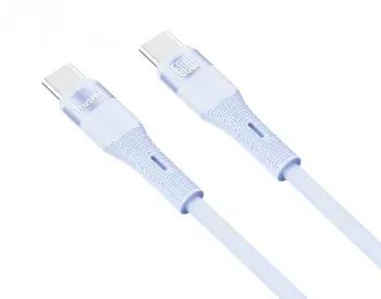 Trusmi 60W C to C Silicone Cable Blue 1M Ca34-070 თბილისი - photo 1