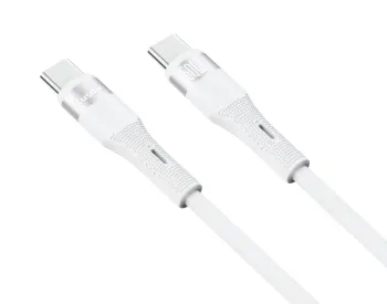 Trusmi 60W C to C Silicone Cable White 1M Ca34-071 თბილისი