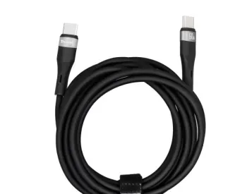 Trusmi 60W C to C Silicone Cable Black 2M Ca34-02 თბილისი