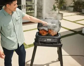 Электрический гриль Og850Eu WoodFire Ninja Тбилиси
