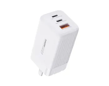 Მობილურის დამტენი ბლოკი Remax Dongfeng 65W PD+QC GaN Fast Charging Desktop Travel Ad თბილისი