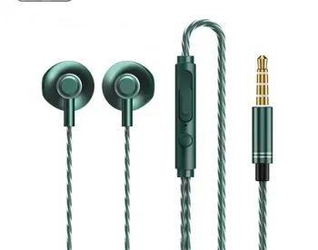 Remax 3.5mm Wired Earphone RM-711 Green თბილისი - photo 1