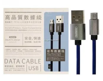 Მობილურის კაბელი Remax Fabric Data Cable for Micro USB RC-091M Blue თბილისი - photo 3
