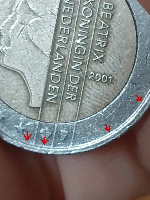 Იყიდება ქარხნული წუნის მქონე მონეტა(mint error coin)-2 ევრო თბილისი - photo 3
