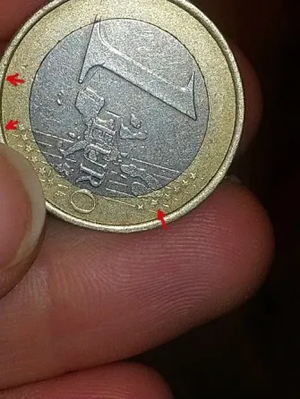Იყიდება ქარხნული წუნის მქონე მონეტა(mint error coin)-1ევრო თბილისი