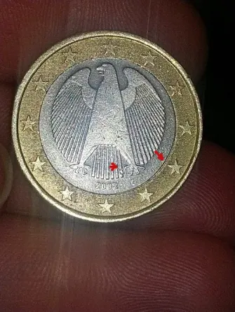 Იყიდება ქარხნული წუნის მქონე მონეტა(mint error coin)-1ევრო თბილისი