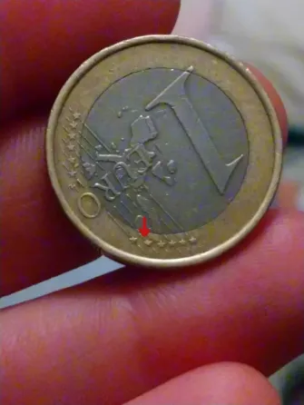 Იყიდება ქარხნული წუნის მქონე მონეტა(mint error coin)-1ევრო თბილისი