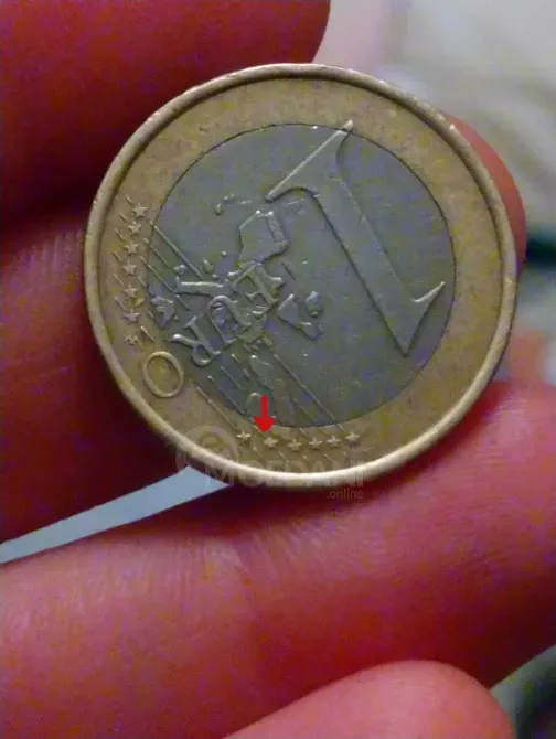 Იყიდება ქარხნული წუნის მქონე მონეტა(mint error coin)-1ევრო თბილისი - photo 5