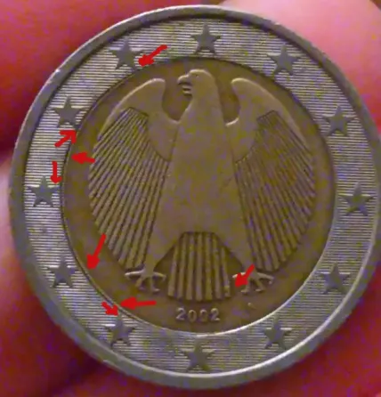 Იყიდება ქარხნული წუნის მქონე მონეტა (mint error coin) -2ევრო თბილისი