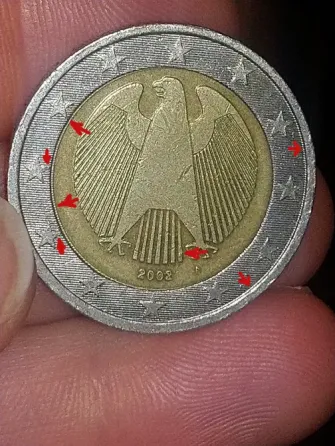 Იყიდება ქარხნული წუნის მქონე მონეტა (mint error coin) -2ევრო თბილისი