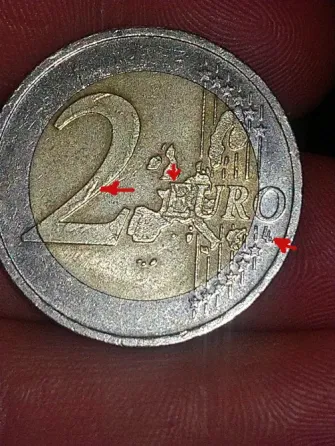 Იყიდება ქარხნული წუნის მქონე მონეტა (mint error coin) -2ევრო თბილისი