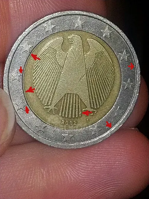 Იყიდება ქარხნული წუნის მქონე მონეტა (mint error coin) -2ევრო თბილისი - photo 1