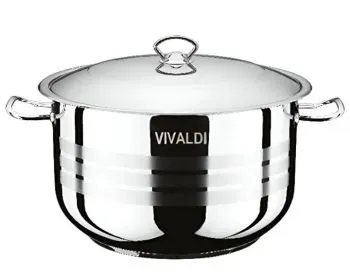 Vivaldi 28196 24ლ უჟანგავი ფოლადის ქვაბი თბილისი