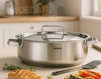 Arshia Cookware Ss768-3670 28სმ უჟანგავი ფოლადის ტაფა-ქვაბი თბილისი - photo 1
