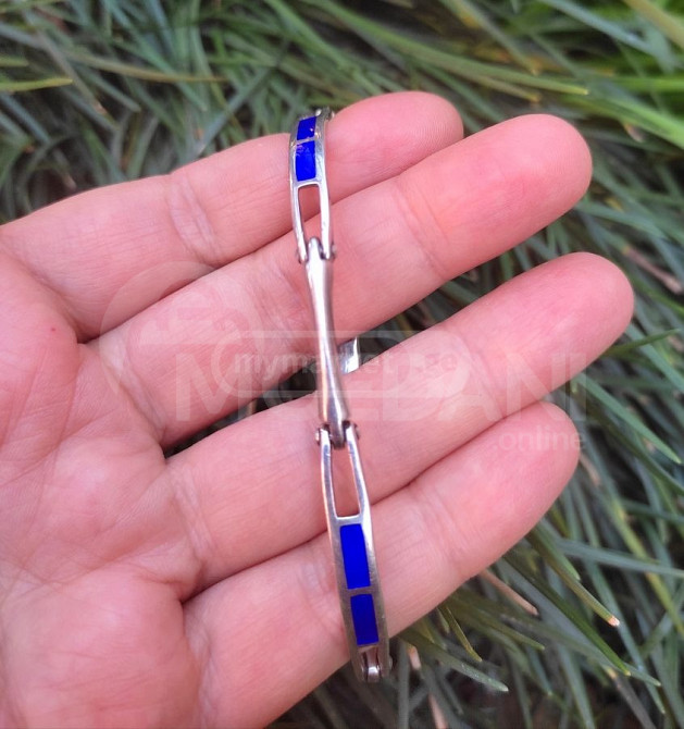 Серебряный браслет с эмалью Тбилиси - изображение 2