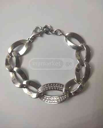 Rhodium plated silver bracelet Tbilisi