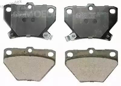 Колодки тормозные дисковые Denckermann B110871 Тбилиси - изображение 1