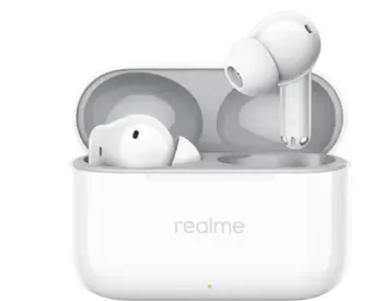 Realme Buds T200 Rma2415 White არის დახვეწილი და მძლავრი Bluetooth ყურსასმენი თბილისი