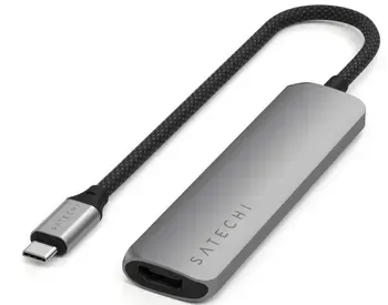 USB ჰაბი Satechi 4-in-1 USB-C Slim Multiport Adapter 4K (Spa თბილისი