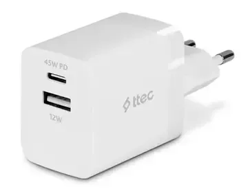 Ttec SmartCharger Duo PD 45W Travel Fast Charger US არის უნივერსალური და მძლავრი ადაპტერი თბილისი