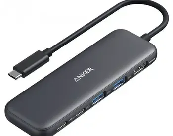 Ჰაბი Anker 332 USB-C Hub (5-in-1) - Black თბილისი - photo 1